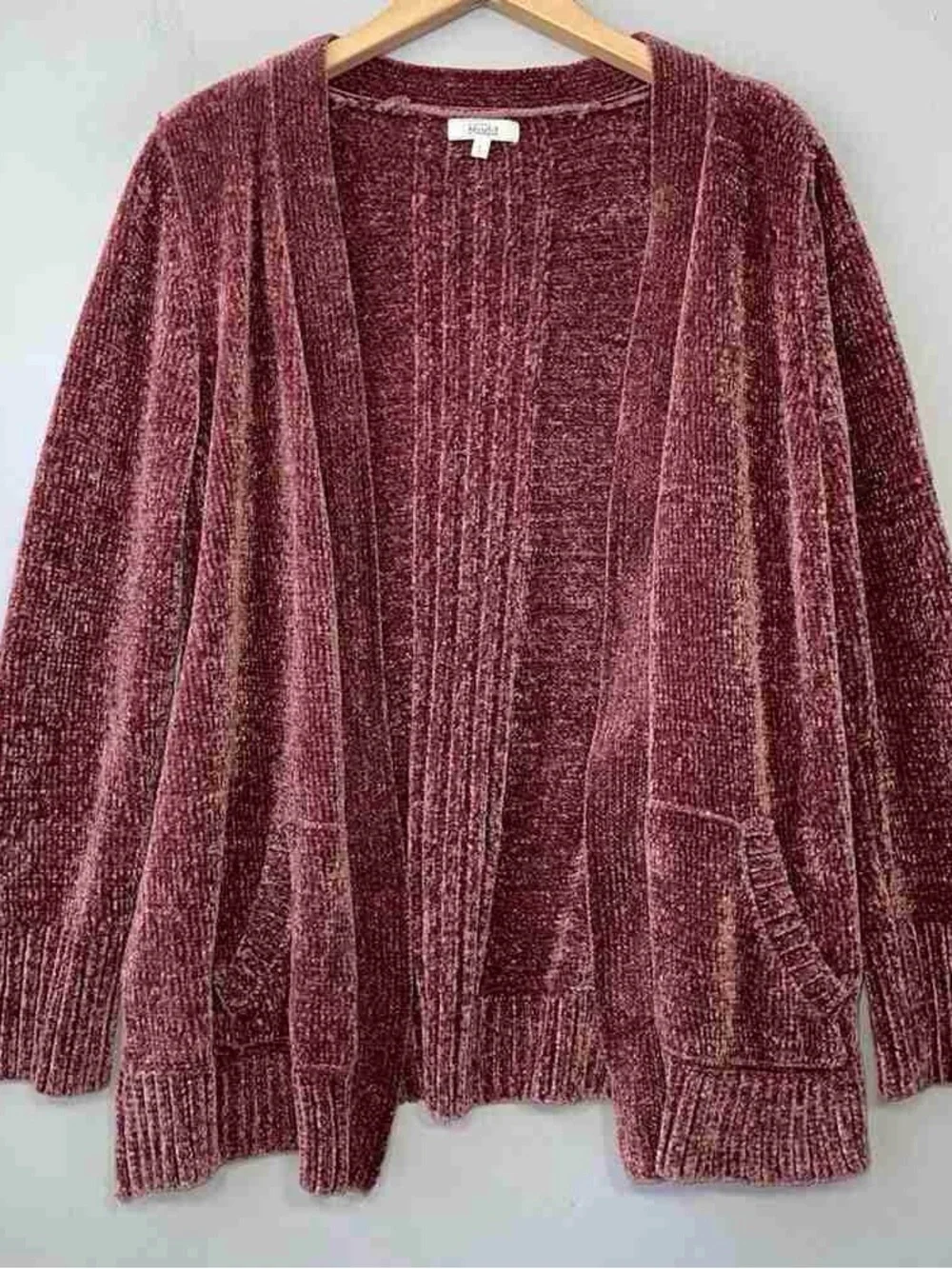 Cozy Plush Open-Front Cardigan Sweater - Dusty Rose
